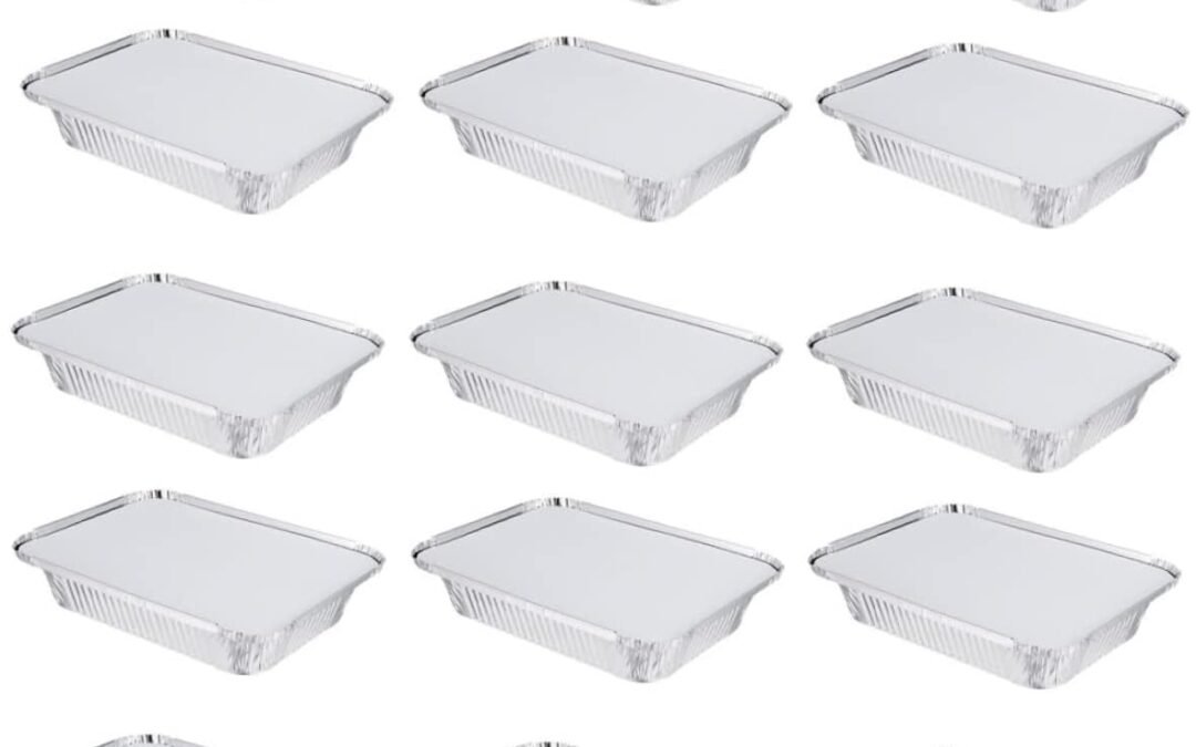 Wholesale OEM ODM 20 Sets Disposable Foil Pans Thick Food Baking Boxes Versatile Kitchen Supplies for Bbq Picnics Parties and Food Storage Heat Resistant and Stackable Factory & Supplier