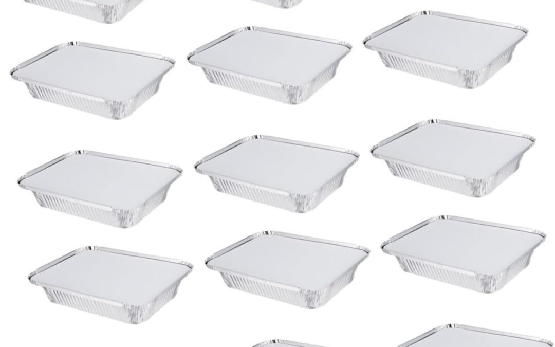 Wholesale OEM ODM 20 Sets Heat Resistant Disposable Foil Baking Boxes Thick Food Storage Containers for Bbq Picnic and Parties Stackable Kitchen Supplies Factory & Supplier