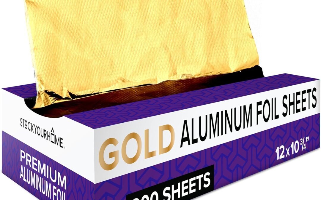 Wholesale OEM ODM 200 Count Pre-Cut Deli Gold Aluminum Foil – Heavy Duty 12′ Pop Up Sheets for Restaurant, Disposable Foil for Food, Burrito, Hot Dog or Sandwich Factory & Supplier