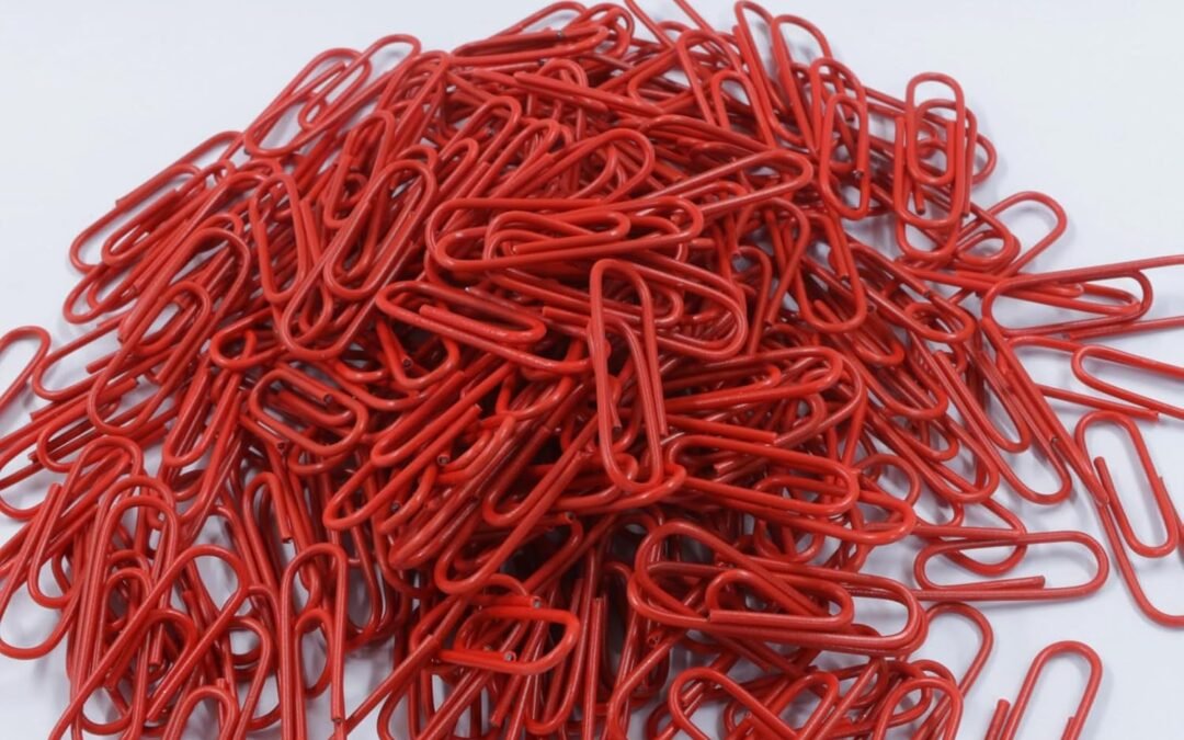Wholesale OEM ODM 200 Pack Red Paper Clips Small Paper Clips, 1.1 Inch / 28mm Metal Paper Clips Vinyl Coated Paper Clips, Decorative Metal Paper Clamps Paperclips for Office School and Home Factory & Supplier