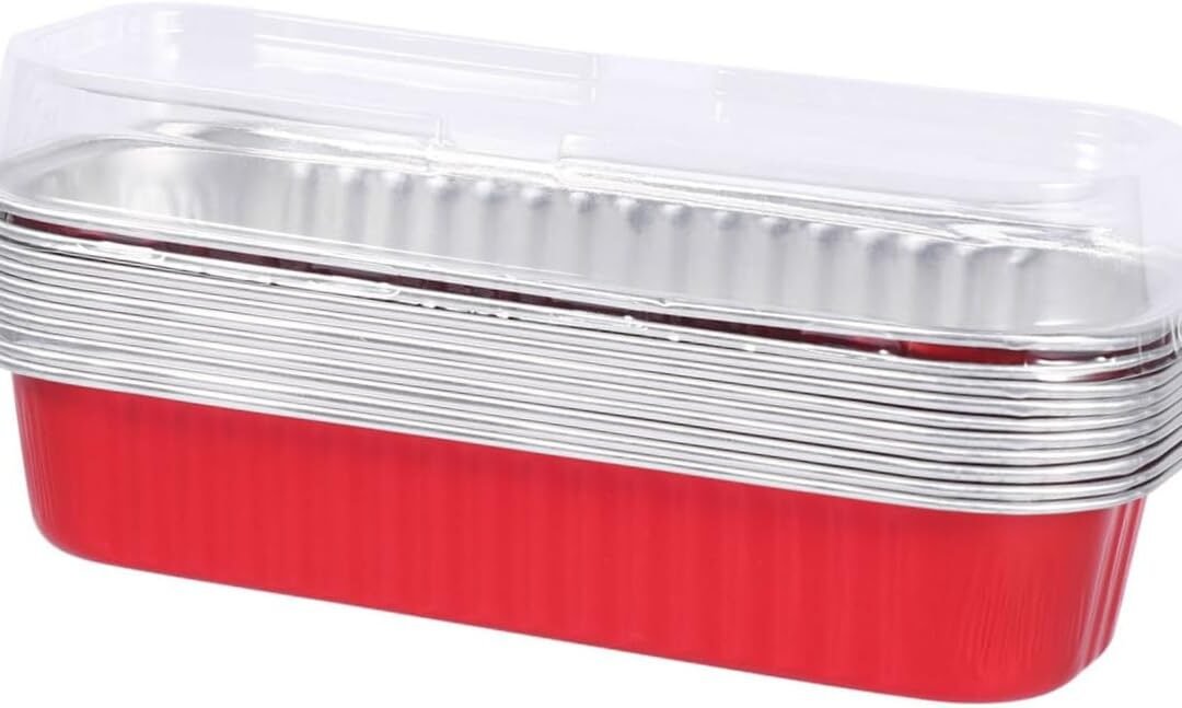 Wholesale OEM ODM 200ml Rectangular Aluminum Foil Baking Boxes Lids 10pcs Dessert Molds for Single Serve Cupcakes Cookies Factory & Supplier