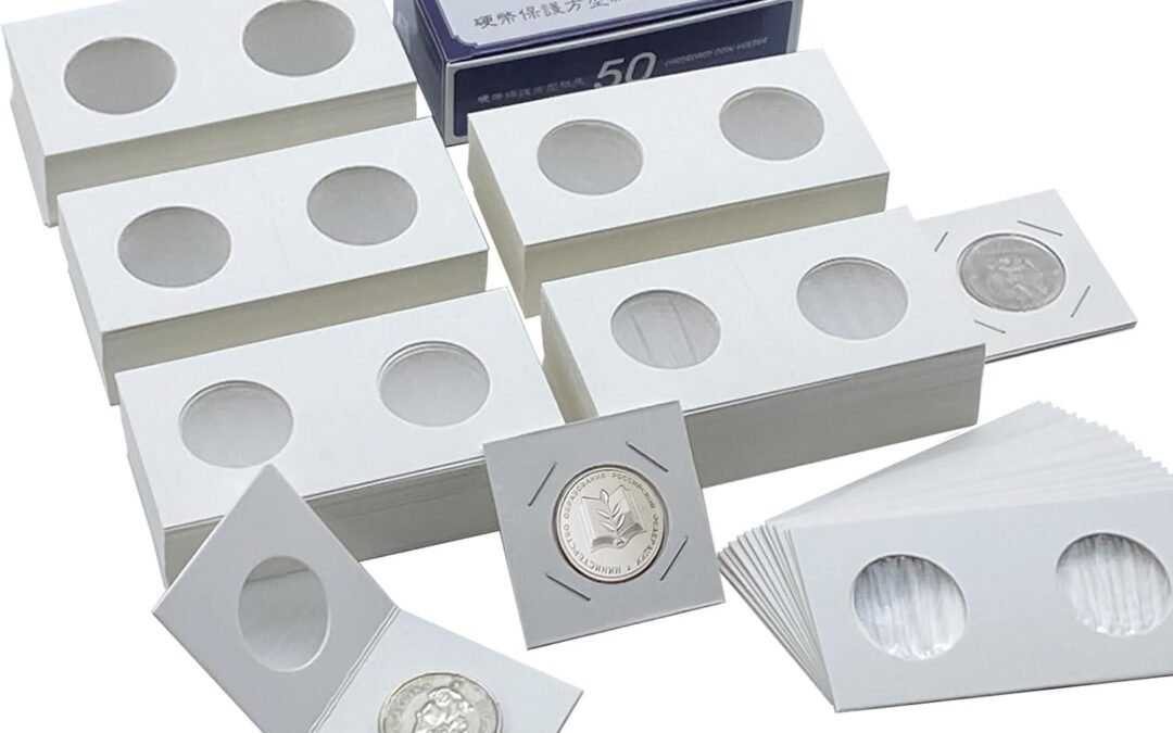 Wholesale OEM ODM 250 Pieces 2″ x 2″ Cardboard Coin Flips Coin Holders Mylar Coin Flips for Colletors Coin Collection Supplies for Half Dollar (31.5mm) Factory & Supplier