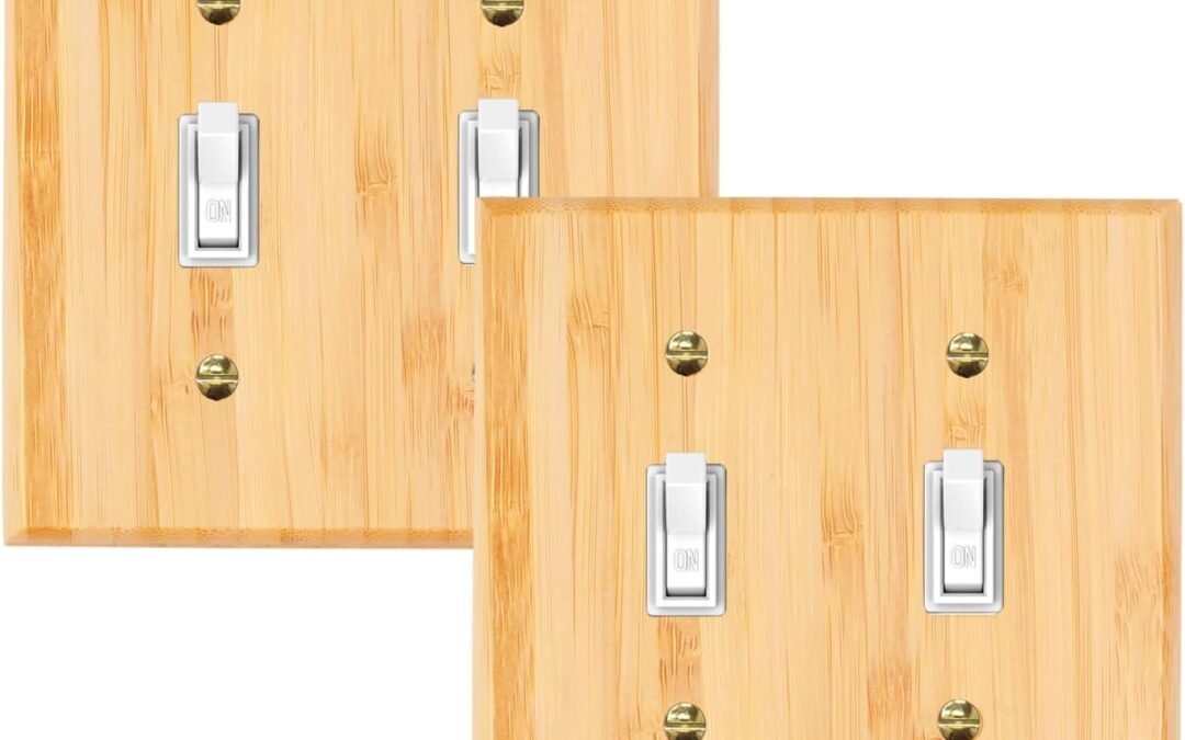Wholesale OEM ODM 2PC Raw Wood Light Switch Cover Decorative Bamboo Wall Plate Switch Plate Covers Quality Light Switch Plate Cover Duplex Toggle Outlet Plate Wall Plate Cover Factory & Supplier