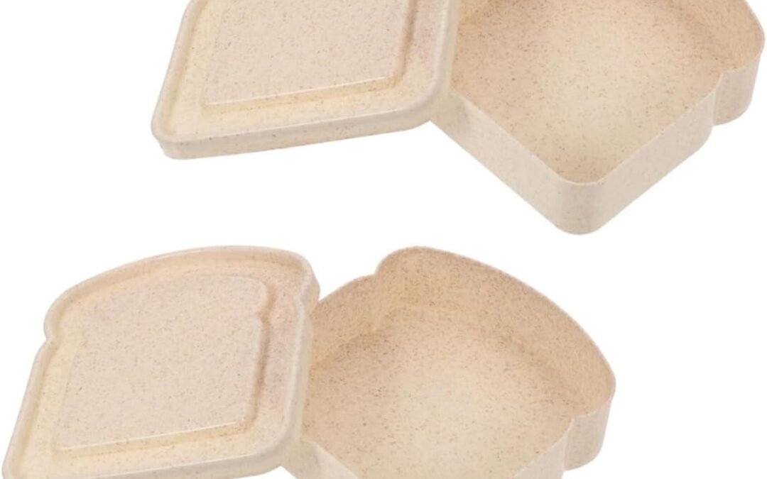 Wholesale OEM ODM 2Pcs Portable Food Storage Containers Large Creative Bread Boxes for Travel Lunch Airtight Sealed Snack Holders for Sandwiches Fruits More Design Factory & Supplier