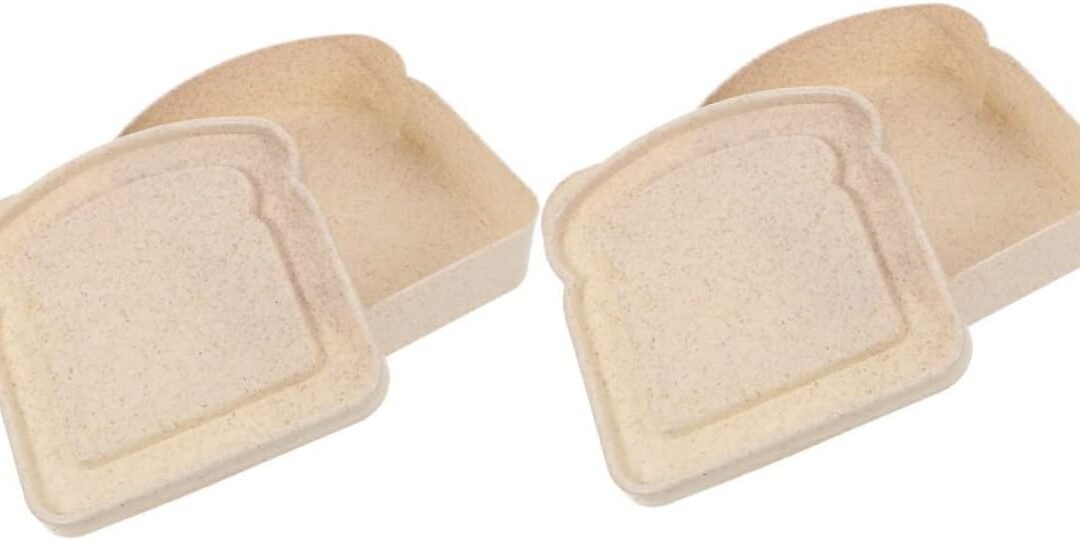 Wholesale OEM ODM 2Pcs Portable Outdoor Bread Container Leak Toast Storage Boxes for Lunch Snacks and Homemade Bread for Picnics and Food Versatile Kitchen Organizer Factory & Supplier