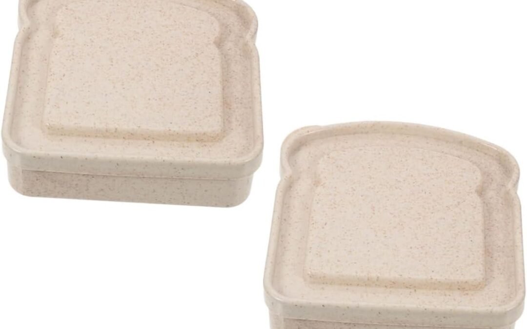 Wholesale OEM ODM 2Pcs Portable Sandwich Containers Microwave Safe Bread Storage Boxes Convenient for Lunch Snacks and Fresh Fruit Storage Sturdy and Sealed Design Factory & Supplier