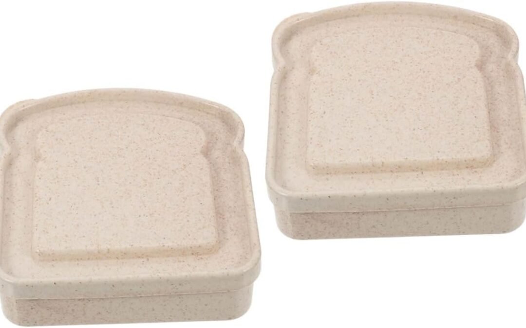 Wholesale OEM ODM 2Pcs Portable Sandwich Containers for Outdoor Use Airtight Food Holders Sturdy Bread Storage Boxes for Camping and Picnics Convenient Lunch Storage Factory & Supplier