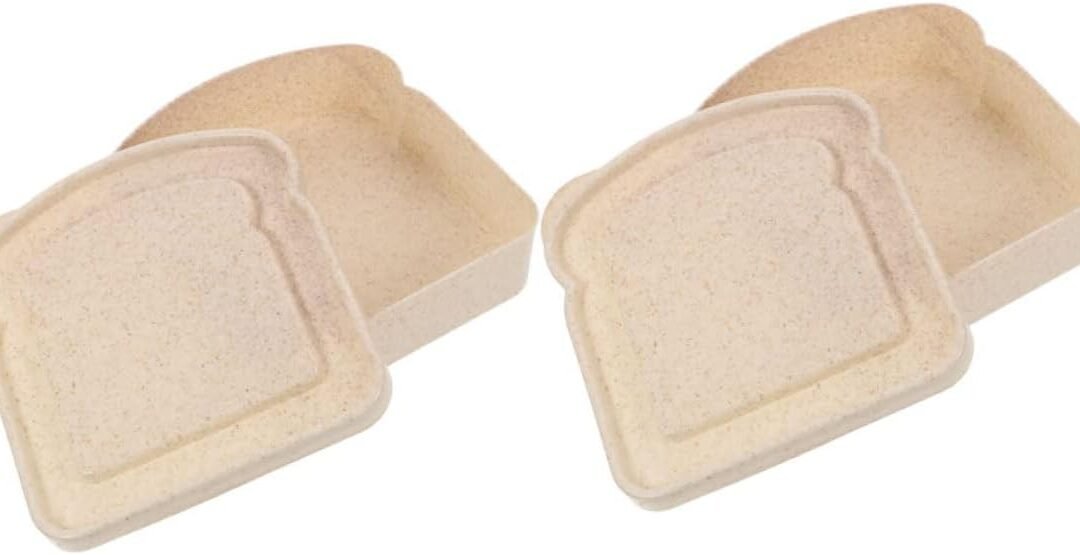 Wholesale OEM ODM 2Pcs Portable Sandwich Storage Boxes Convenient Toast Containers with Smooth Lid and for Snacks and Lunch Practical Kitchen Food Storage Factory & Supplier