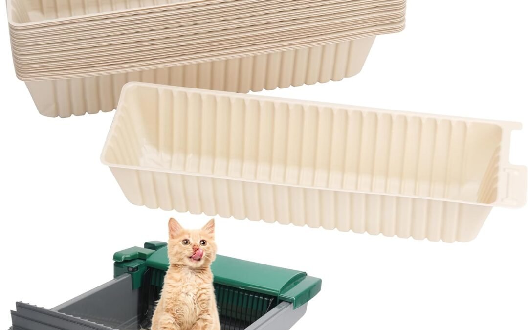 Wholesale OEM ODM 30Pcs Disposable Waste Receptacles Compatible with Pet Zone Semi-Automatic Cat Litter Box, Disposable Cat Litter Receptacles, Cornstarch Material, Kitty Litter Tray (Machine NOT Included) Factory & Supplier