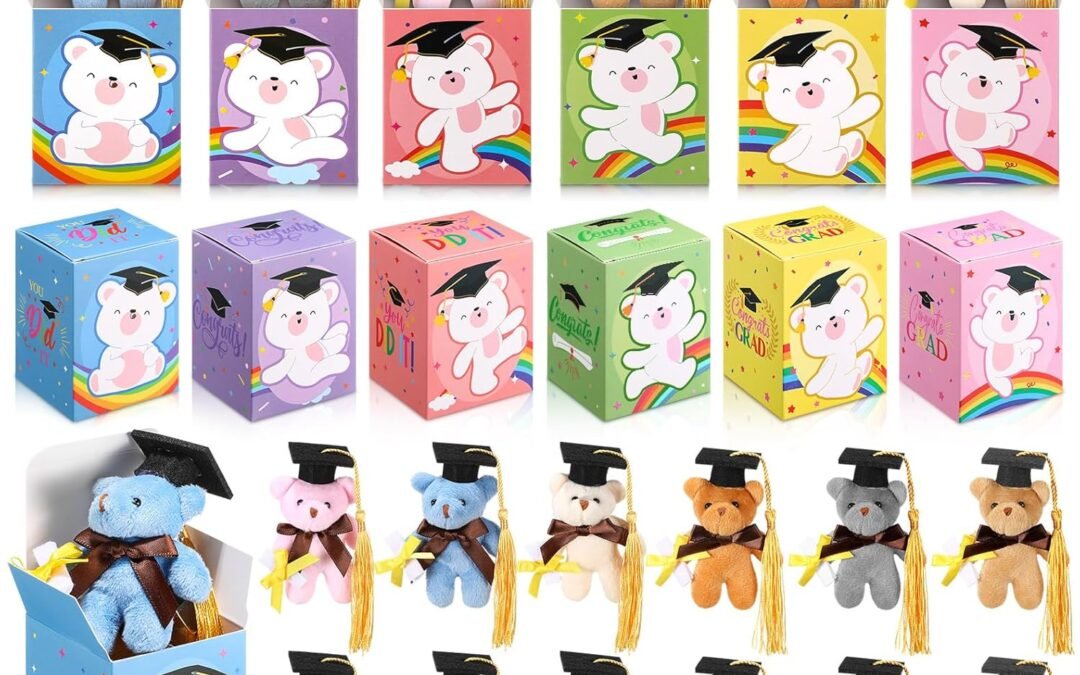 Wholesale OEM ODM 36 Set Mini Graduation Plush Bear with Graduation Gifts Box Graduation Stuffed Animal Keychain with Cap Gift Set for 2025 Graduation Party Graduation Decoration Supplies Classroom Exchange Gift Factory & Supplier