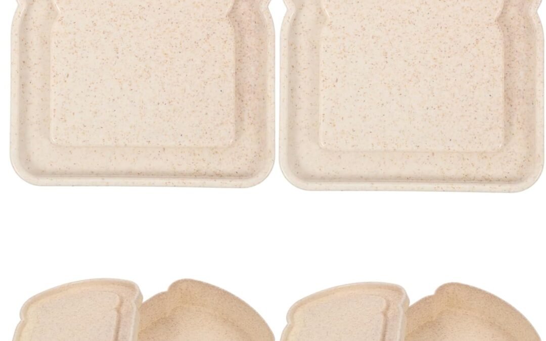 Wholesale OEM ODM 4Pcs Portable Bread Storage Boxes for Picnic Camping Toast Organizers for Storage Fresh Keep Container for Bread Sandwiches Snacks Factory & Supplier