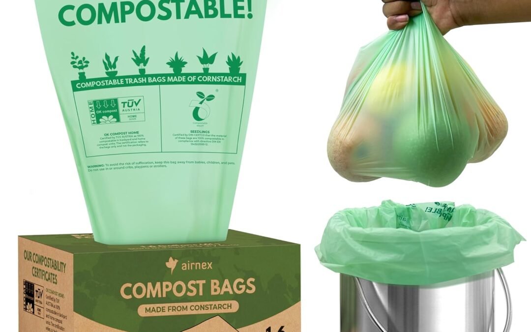 Wholesale OEM ODM 50 Small Compost Bags for Countertop Bin 1.6 Gal – Cornstarch Compost Trash Bags – Leakproof & Tear Resistant Compostable Bags for Kitchen Compost Bin – OK Compost Home & Seedlings Certified Factory & Supplier