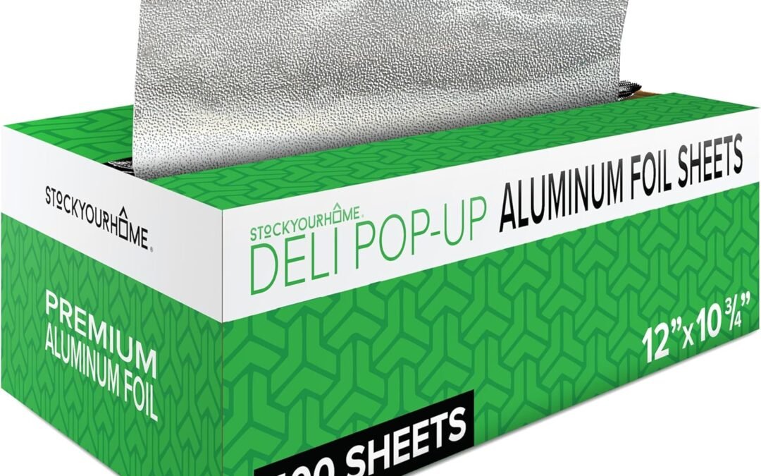 Wholesale OEM ODM 500 Count Pre-Cut Deli Aluminum Foil Sheets, 12” Heavy Duty Pop Up Foil Sheets for Restaurant, Disposable Foil Sheets for Food, Tin Foil Sheets for Burrito, Hot Dog or Sandwich, Stock Your Home Factory & Supplier