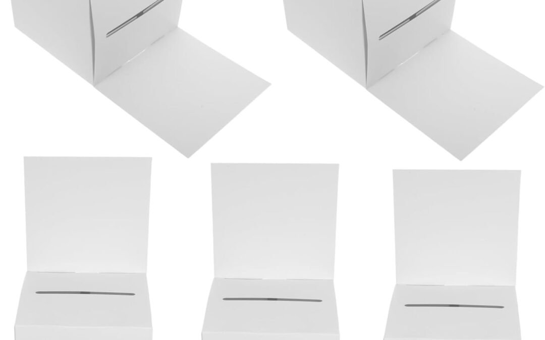 Wholesale OEM ODM 5pcs Foldable Suggestion Box with Slot for Voting Donations for Meeting Room Easy Assembly Convenient Designed Paper Voting Case Factory & Supplier