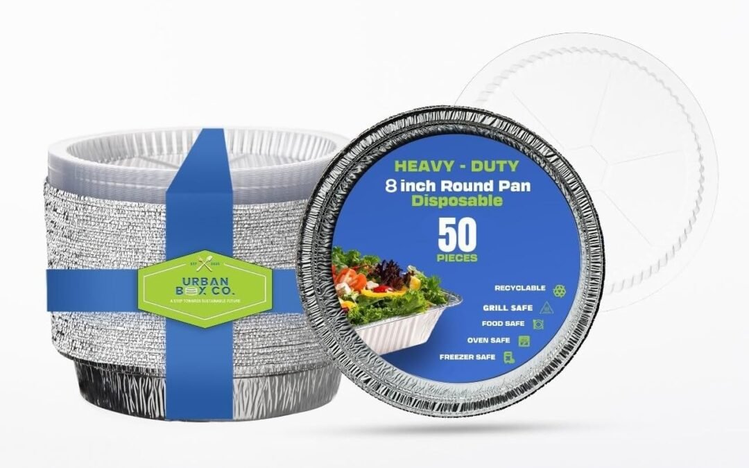 Wholesale OEM ODM 8” Foil Pans – Premium Aluminum Takeout Containers for Food Storage, Baking, Meal Prep – Ideal for Home, Restaurant, and Catering Use (50, No Lid) Factory & Supplier