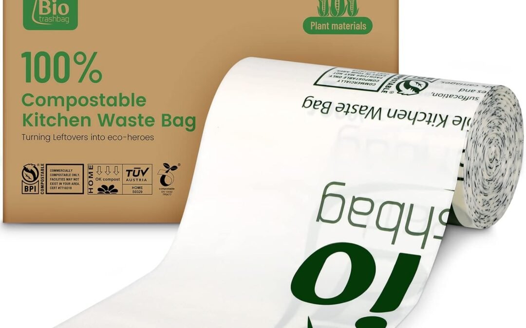 Wholesale OEM ODM 8 Gallon Compostable Trash Bags, 50 Count Flat-Top Trash Bags Biodegradable, Medium Small Food Scrap Waste Bags for Kitchen Bathroom Office Car, Extra Thick Compost Bags White Factory & Supplier