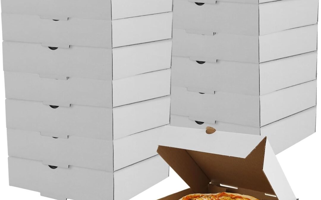 Wholesale OEM ODM 80 Pack Mini Pizza Boxes, 3.5″ x 3.5″ White Mini Corrugated Pizza Boxes Cardboard Boxes Take Out Food Containers, Reusable Pizza Box Takeaway Shipping Boxes for Pizza Cake Cookies Fresh Factory & Supplier