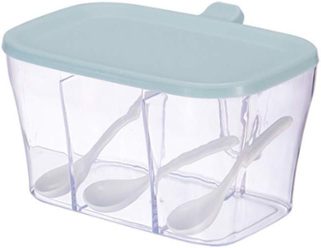 Wholesale OEM ODM AKOAK 1 Pack Seasoning Storage Container, 3 Compartment Spice Storage Box, Great Spices, Condiments, Sugar, Salt, Pepper and MSG Factory & Supplier