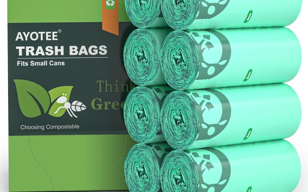 Wholesale OEM ODM AYOTEE 200 Count 1.2 Gallon Small Biodegradable Trash Bags, Compost Bags for Countertop Bin, 4.5 Liter Mini Trashbags Compostable Trash Bag Small Waste Basket Liners for Bathroom Kitchen Pet Factory & Supplier