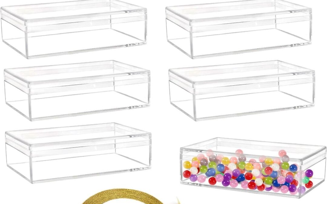 Wholesale OEM ODM Acrylic Box With Lid, 8 Pieces Clear Acrylic Container With Lid Clear Display Boxes, Jewelry Display Box Mini Storage Box (4.64 x 2.36 x 1.96 inches) Factory & Supplier