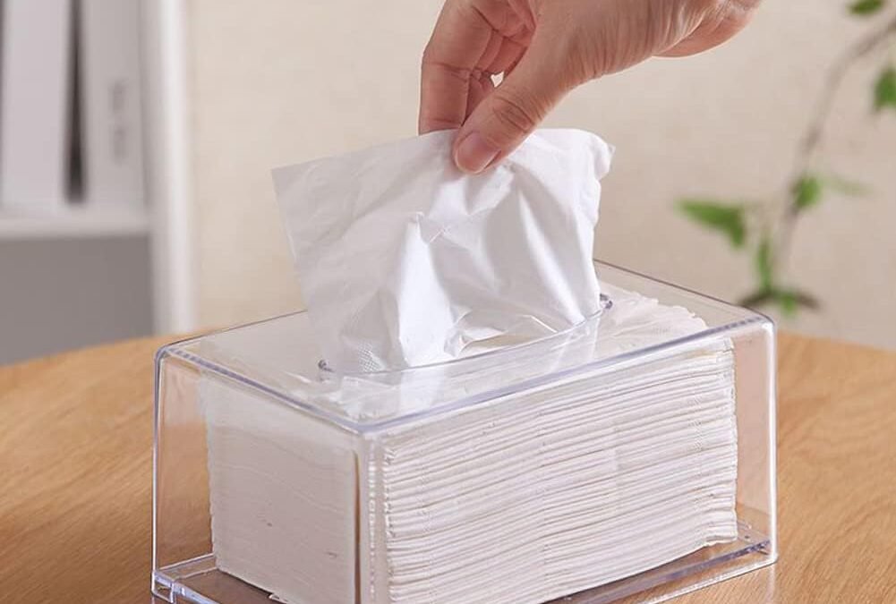 Wholesale OEM ODM Acrylic Tissue Box Cover Rectangle, Dryer Sheet Holder, Clear Dryer Sheets Dispenser, Plastic Napkin Organizer for Laundry Room, Bathroom, Desk, Office Room (10.2 * 5.5 * 4.3 Inches) Factory & Supplier