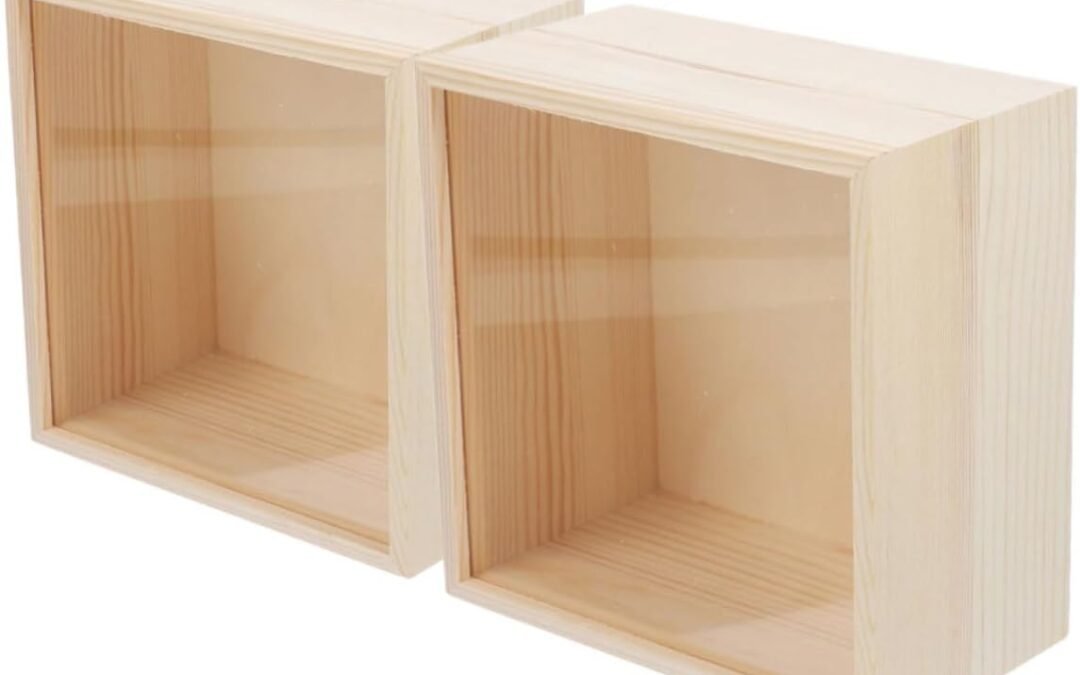 Wholesale OEM ODM Alipis 2 Pcs Box with Clear Acrylic Lid Vintage Storage Organizer for Crafts Jewelry and Keepsakes Adaptable and Transparent Design for Efficient Organization Factory & Supplier