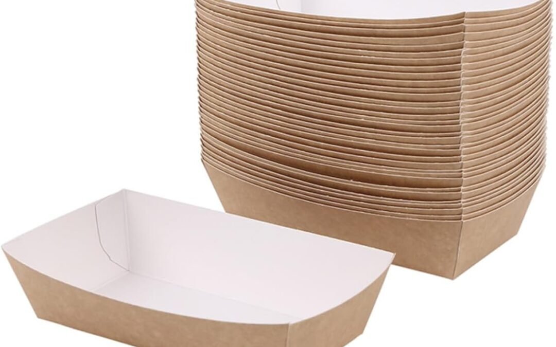Wholesale OEM ODM Alipis 50Pcs Oilproof Cake Box Coated Paper Food Tray for Parties Festivals and Events for Serving Desserts Snacks and Appetizers Factory & Supplier