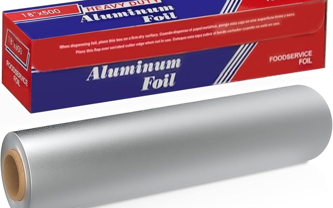 Wholesale OEM ODM Aluminum Foil Roll 18″x 500 feet (1 Pack) – Aluminum Foil Heavy-Duty, Commercial Grade for Food Service Industry – Silver Foil for Cooking & Roasting Factory & Supplier