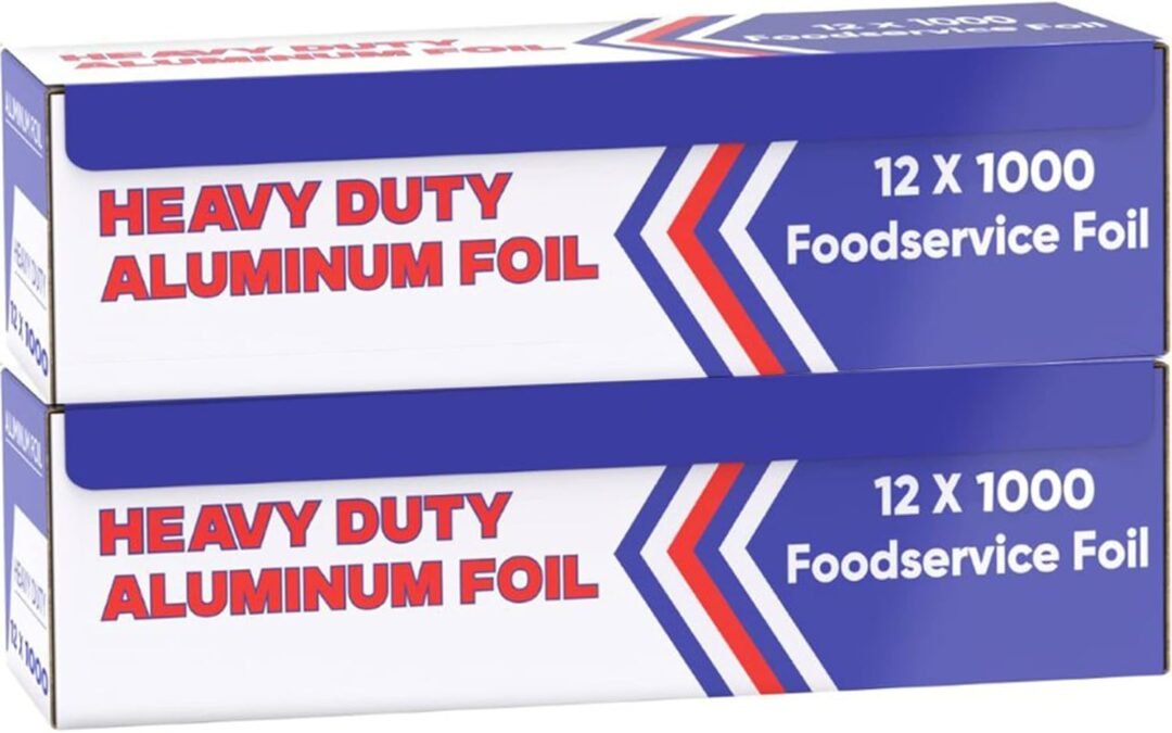 Wholesale OEM ODM Aluminum Foil Wrap for Food -12 x 1000 FT (2 Box) Heavy Duty Aluminum Foil – BBQ Silver Foil Rolls for Grilling, Roasting, Baking – Perfect for Commercial & Home Use Factory & Supplier