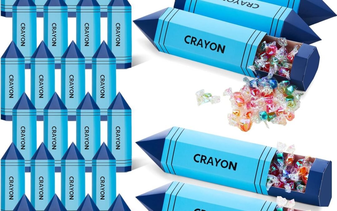 Wholesale OEM ODM AmazingSpark 24 Pcs Back to School Crayon Treat Boxes Teacher Appreciation Gifts Bags Back to School Pencil Candy Boxes Graduation Classroom Decoration Party Favor Supplies (Blue) Factory & Supplier