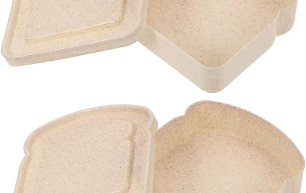 Wholesale OEM ODM Amosfun 2Pcs Sandwich Containers for Portable Leak Bread Storage Boxes Versatile Meal Prep Organizers for Snacks Fruits and Food for Picnic and Fridge Use Factory & Supplier