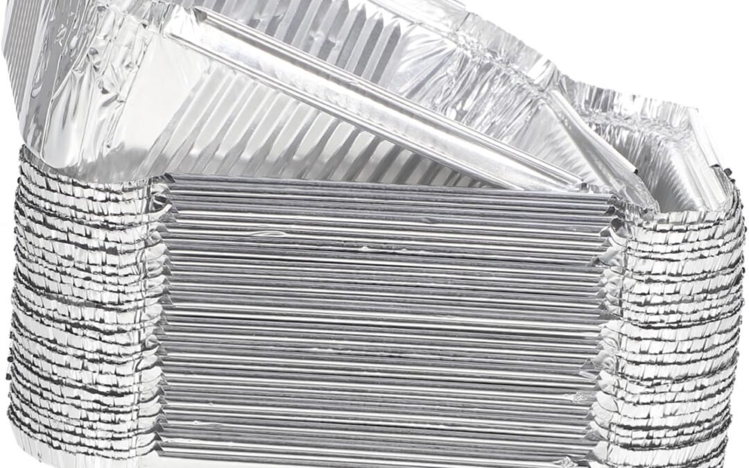 Wholesale OEM ODM BESTYASH 30Pcs Aluminum Foil Food Containers Extra Thick Baking Pans for Barbecue Grill Oven Multi Use Grill Box for Picnics Parties Food Storage Safe High Temperature Factory & Supplier