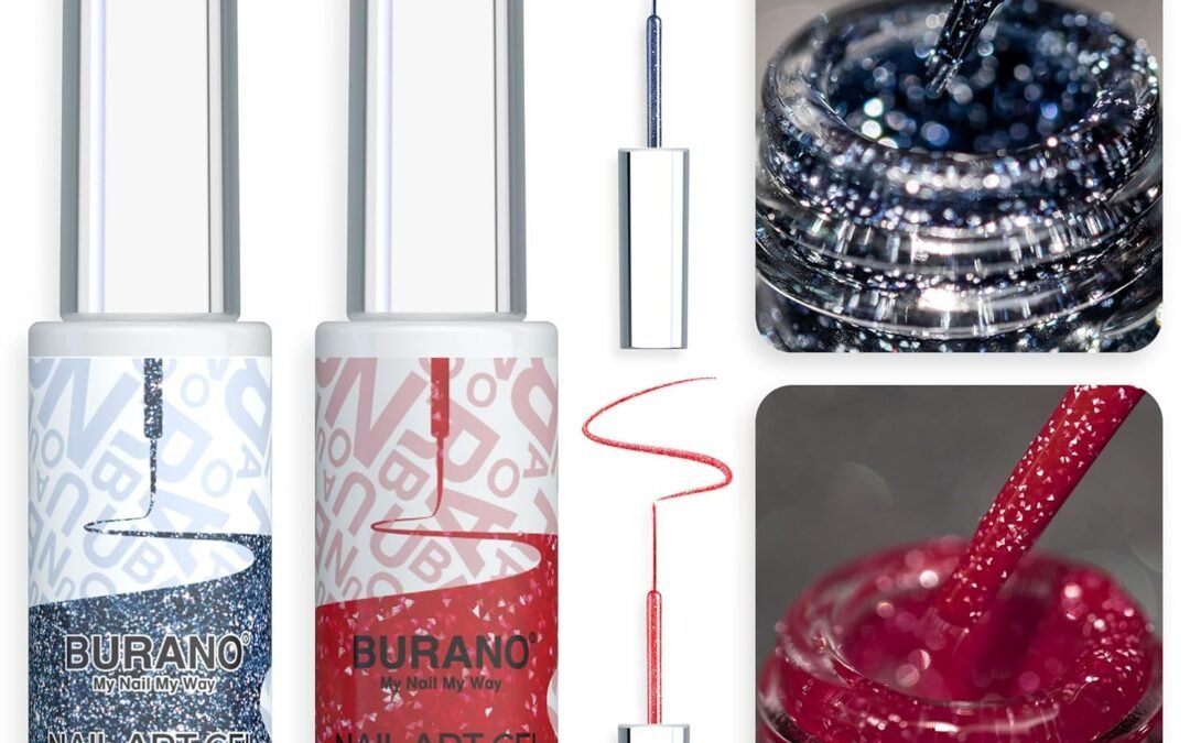 Wholesale OEM ODM BURANO Gel Nail Polish Liner Nail Art Polish, Silver Gold Painted Gel Nail Design Polish 2 Bottle 8ml, Build in Thin Nail Brush Gel Nail Polish Curing Required LX22 LX31 Factory & Supplier