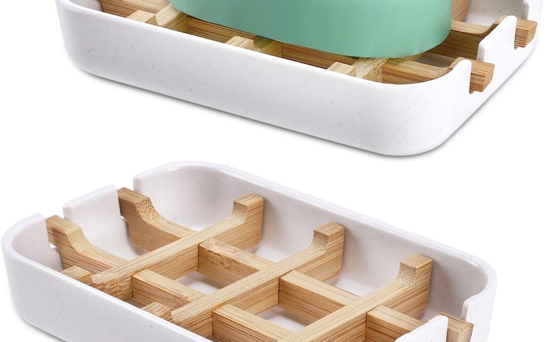 Wholesale OEM ODM Bamboo Wooden Soap Dishes for Bathroom Bar Soap Holder Shower Soap Holder Sink Deck Bathtub Shower Tray (One Pieces White) Factory & Supplier