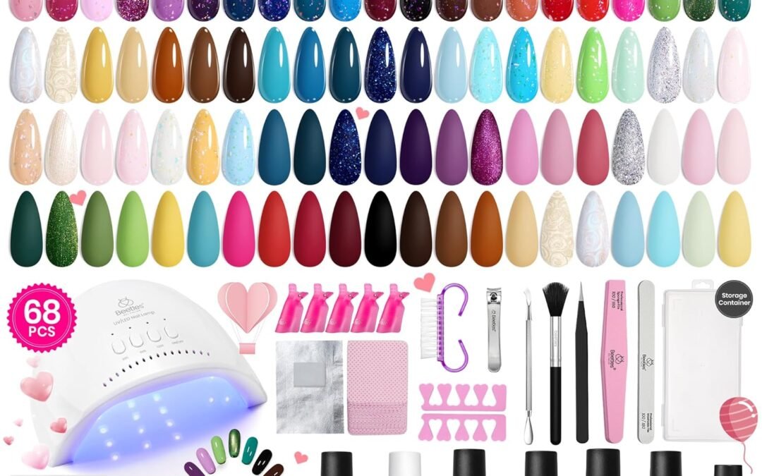 Wholesale OEM ODM Beetles Gel Nail Polish Kit with UV Light 68 PCS Set 35 Colors Pastel Red Gel Polish with Base and Matte&Glossy Top Coat Soak Off Gel Nail Kit All Year Manicure Tools Gifts for Women Factory & Supplier