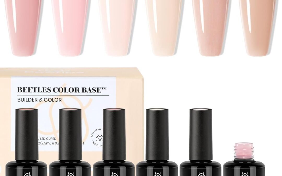 Wholesale OEM ODM Beetles Rubber Base Gel Nail Polish, 6 Colors Nude Gel Polish Pink Peach Nail Polish Neutral Sheer French Tips Base Colors for Nails Base Soak Off Nail Art Design Gifts for Women Factory & Supplier