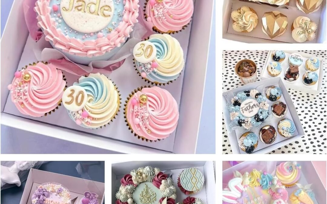 Wholesale OEM ODM Bento Cake and Cupcake Box 4-inch Cake and 5 Cupcakes Box 10 Sets for Family Dinner Birthday Party Picnic Gift Factory & Supplier