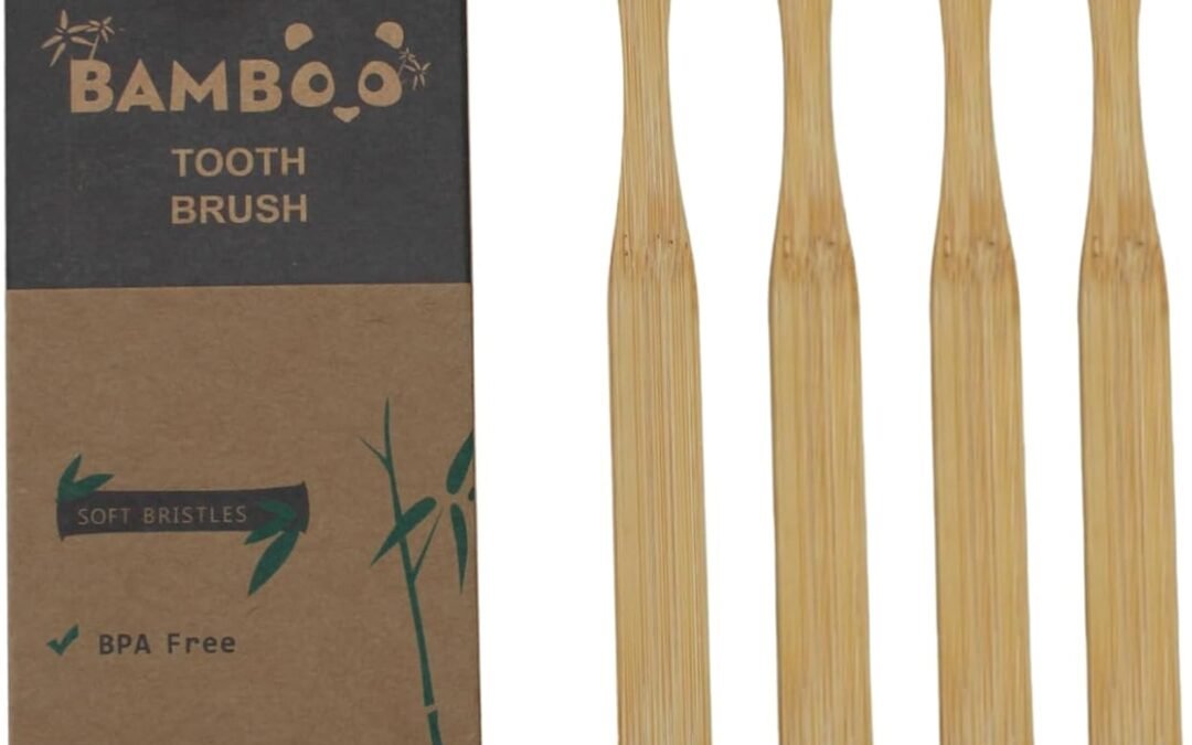 Wholesale OEM ODM Biodegradable Bamboo Toothbrushes – 4 Pack | Eco-Friendly, Natural, Vegan, Natural, Sustainable & Compostable | Organic Bamboo Toothbrushes for All Ages – Plastic-Free Packaging Factory & Supplier