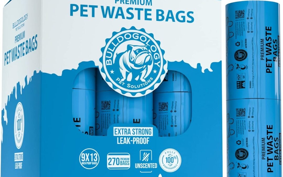 Wholesale OEM ODM Bulldogology Biodegradable Dog Poop Bags – 270 Count, Unscented, Leakproof, Compostable, Recycled Packaging Factory & Supplier