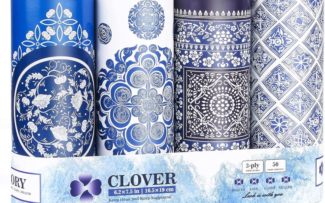 Wholesale OEM ODM CLOVER Car Canned Tissue Box – Perfect Fit Cup Holder Facial Tissues, 4 Canister 3-Ply Car Napkins For Travel, Home, Office, School Factory & Supplier
