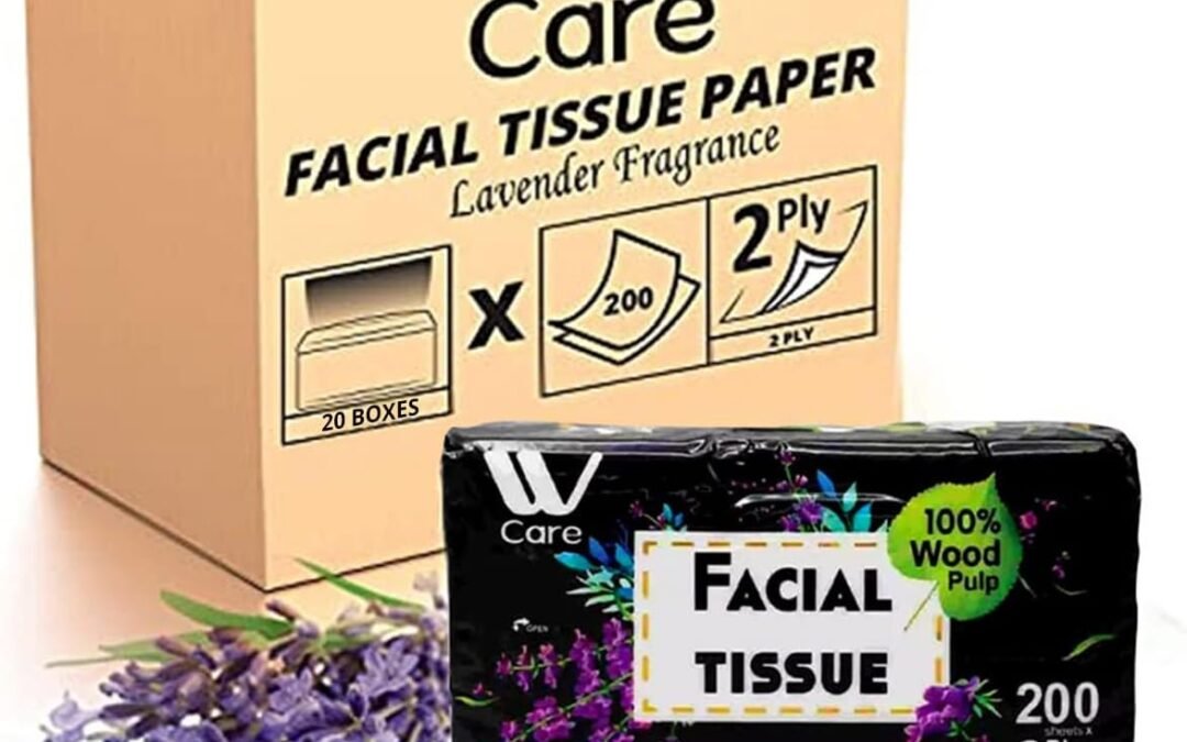 Wholesale OEM ODM Care Facial Tissues, Lavender Fragrance, 200 Sheets per Box, Pack of 20, Total 4,000 Sheets, Soft, Eco-friendly, Perfect for Home, Office, or Travel Use Factory & Supplier