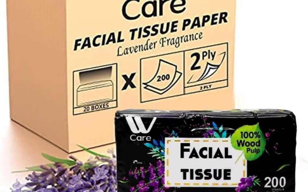 Wholesale OEM ODM Care Ultra Soft Facial Tissue with Lavender Fragrance, 200 Sheets/Box, Pack of 20 Factory & Supplier