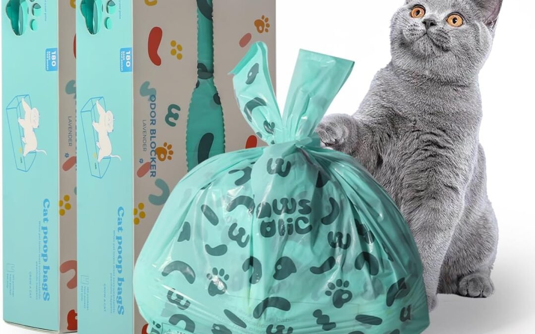 Wholesale OEM ODM Cat Poop Bags – PAWSHOLIC Cat Litter Bags with Handle,Cornstarch Based 100% Leak Proof Disposal Eco Friendly Poop Pick Up Bag (360PCS, Unscented) Factory & Supplier