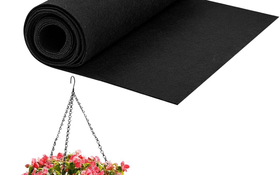 Wholesale OEM ODM Coco Bamboo 16×40 Inch Fabric Black Felt Planter Liner Alternatives for Planter, Hanging Basket and Window Box Factory & Supplier