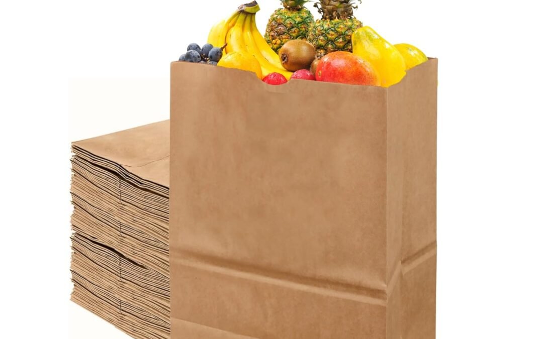 Wholesale OEM ODM DURO 70# Extra Large Brown Paper Bags, 12x7x17 Inches, 50-Count, 1/6 Heavy-Duty Brown Paper Grocery Bags Without Handle, Ideal for Food Take-Out, Grocery Shopping, Trash & Recycling Sacks Factory & Supplier