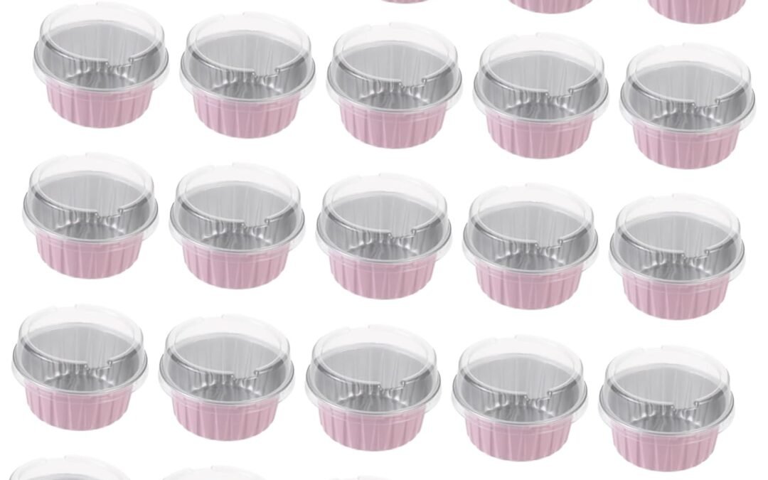 Wholesale OEM ODM Dessert Baking Cups 50pcs Aluminum Foil Muffin Liner Heat-resistant Grilled Food Cups Factory & Supplier