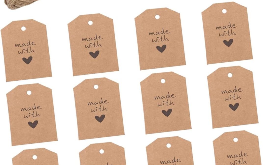 Wholesale OEM ODM ERINGOGO Hanging Pendant Paper Tags 100pcs Packaging Decor Tags for DIY Baking Home Decor Hole-Punched for Easy Usage Factory & Supplier