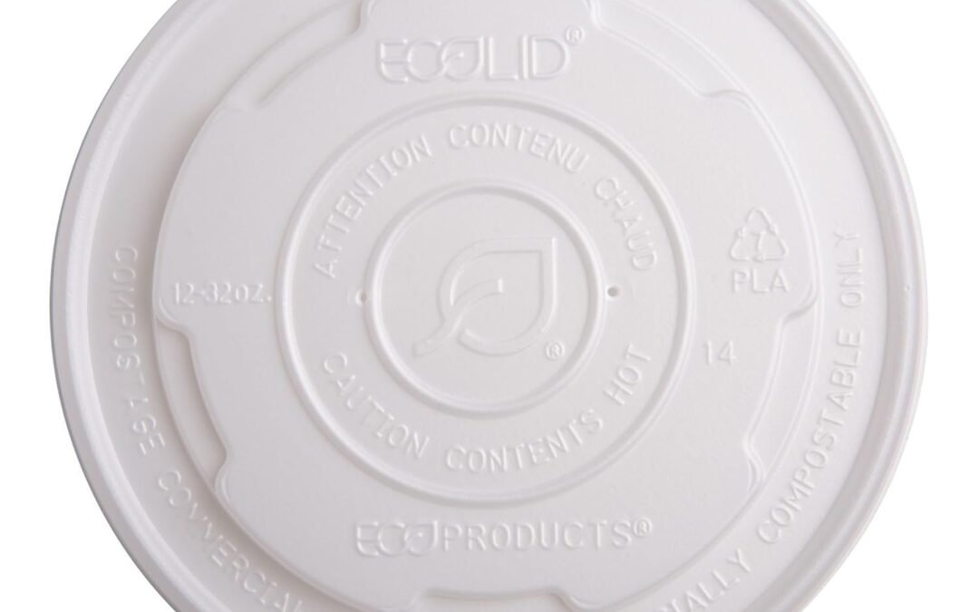 Wholesale OEM ODM Eco-Products Compostable World Art Soup Container Lids, Case of 500, Fits 12-32oz Soup Containers, Made From CPLA Renewable Plant Based Plastic, For Hot or Cold Food, Clear For Visibility Factory & Supplier