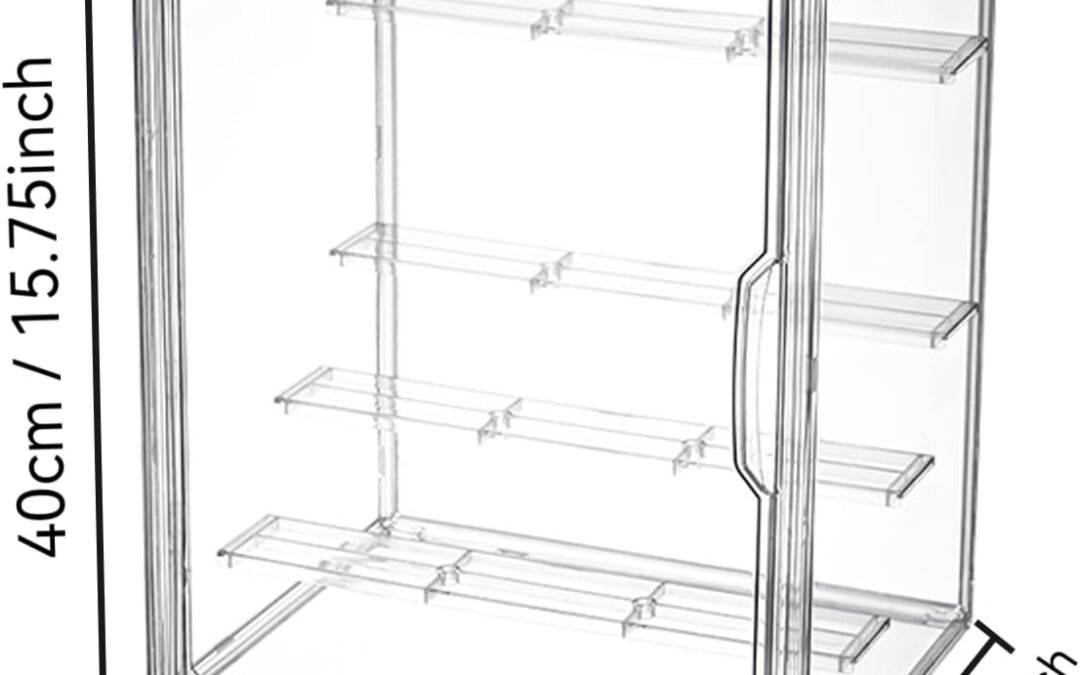 Wholesale OEM ODM Extra Large 5 Tiers Clear Display Case for Figures, Acrylic Storage Organizers Box with Magnetic Door, Acrylic Dustproof Showcase for Collectibles Action Figure Factory & Supplier