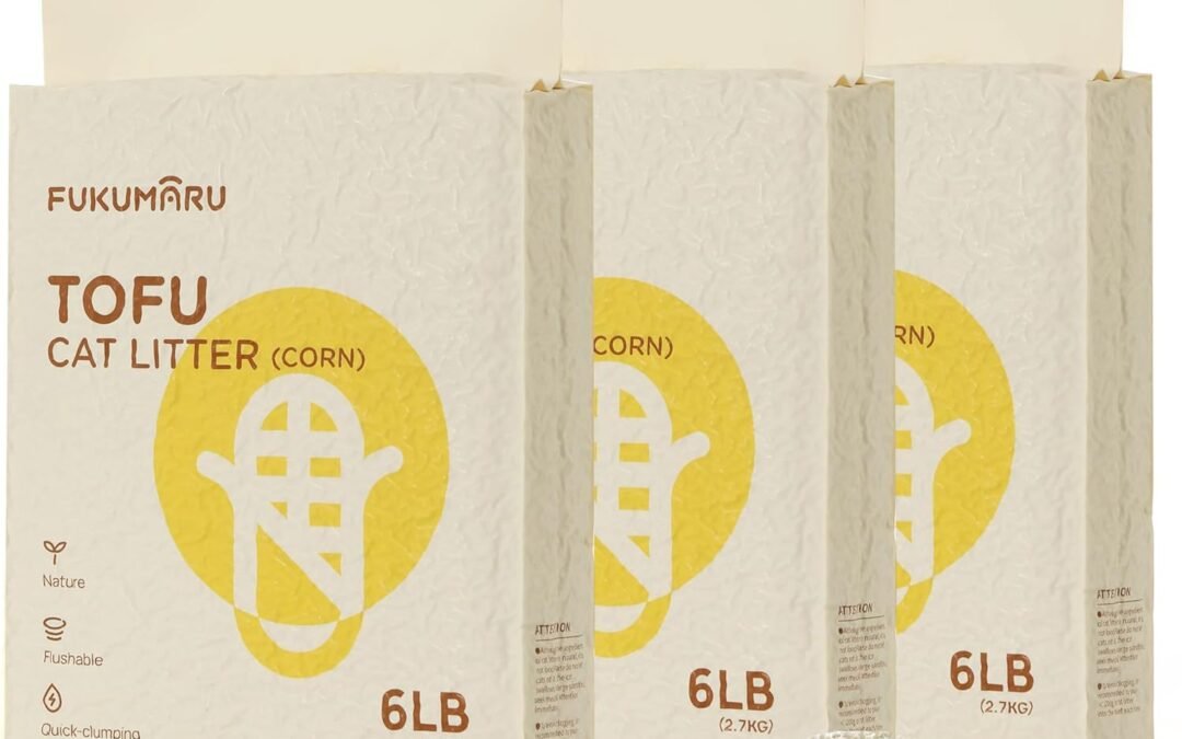 Wholesale OEM ODM FUKUMARU Tofu Cat Litter, 100% Natural Ingredients Litter, Flushable, Dust Free, Quick Clumping, Lightweight, Low Tracking Cat Litter Pellets, Effective Odor Control, Unscented, 18 LBS (3 Packs) Factory & Supplier